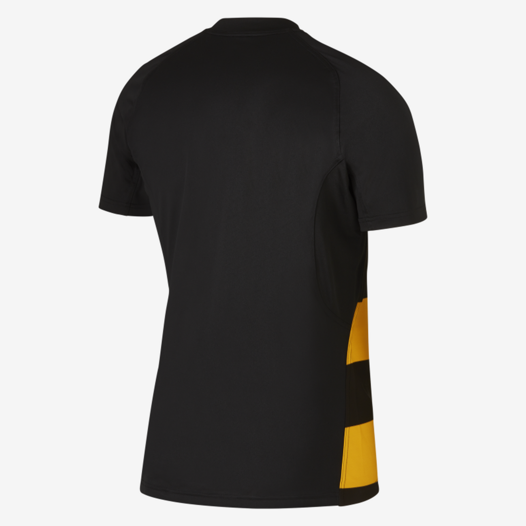 Maillot de rugby Nike Hoop pour homme, doré et noir