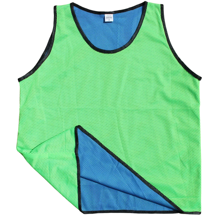 Diamond Blauw/Groen Omkeerbare Mesh Hesjes
