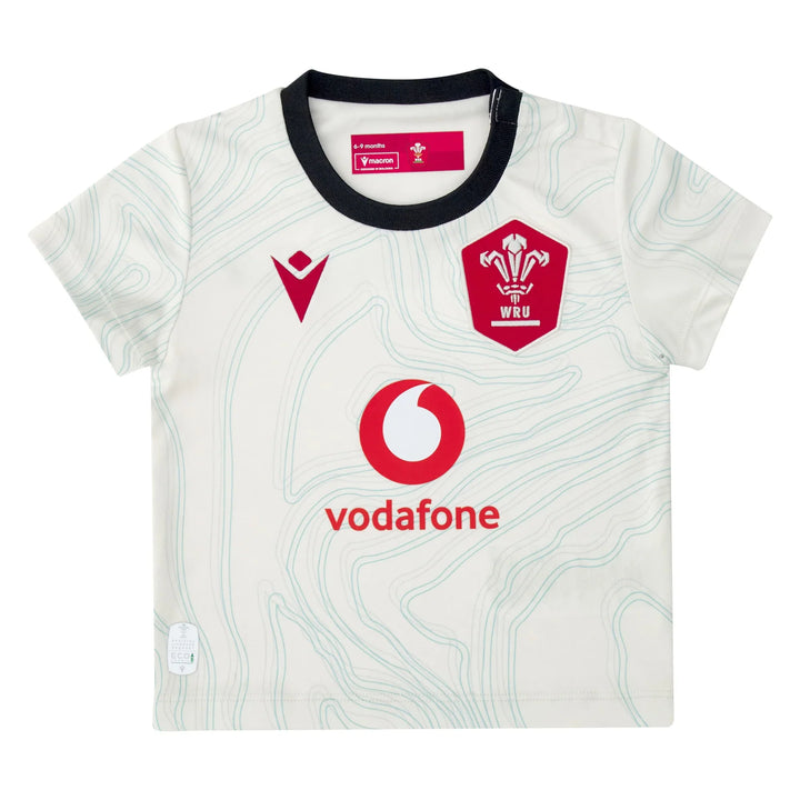 Maillot extérieur Macron Wales Rugby Replica 2025/26 Bébé