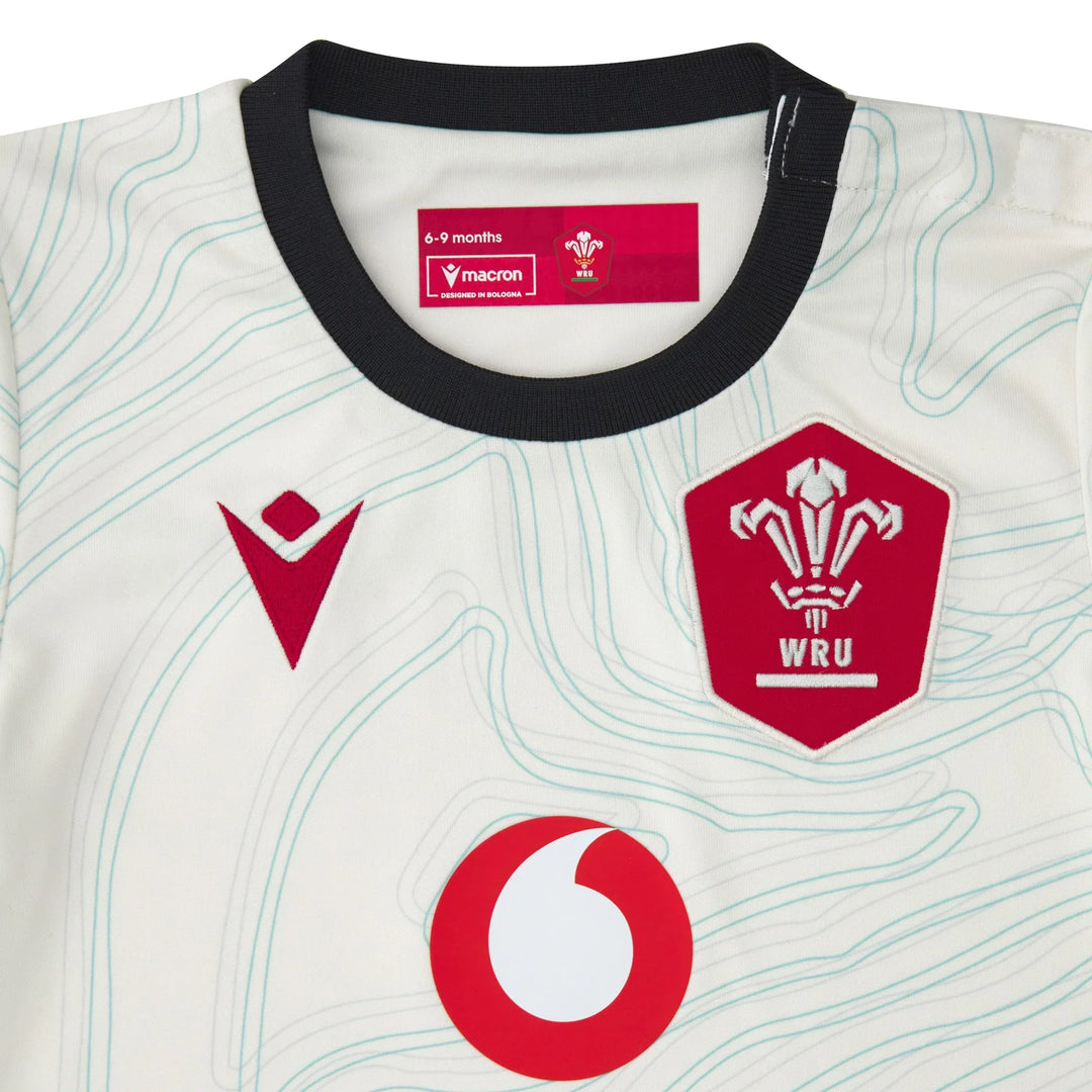 Maillot extérieur Macron Wales Rugby Replica 2025/26 Bébé