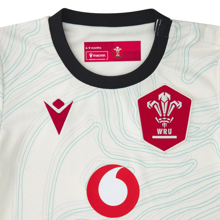 Maillot extérieur Macron Wales Rugby Replica 2025/26 Bébé