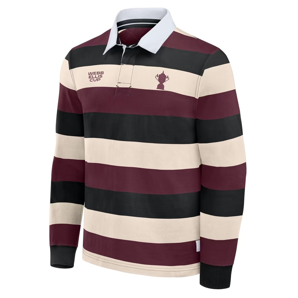Rugby World Cup Webb Ellis Cup Gestreept Rugby Shirt