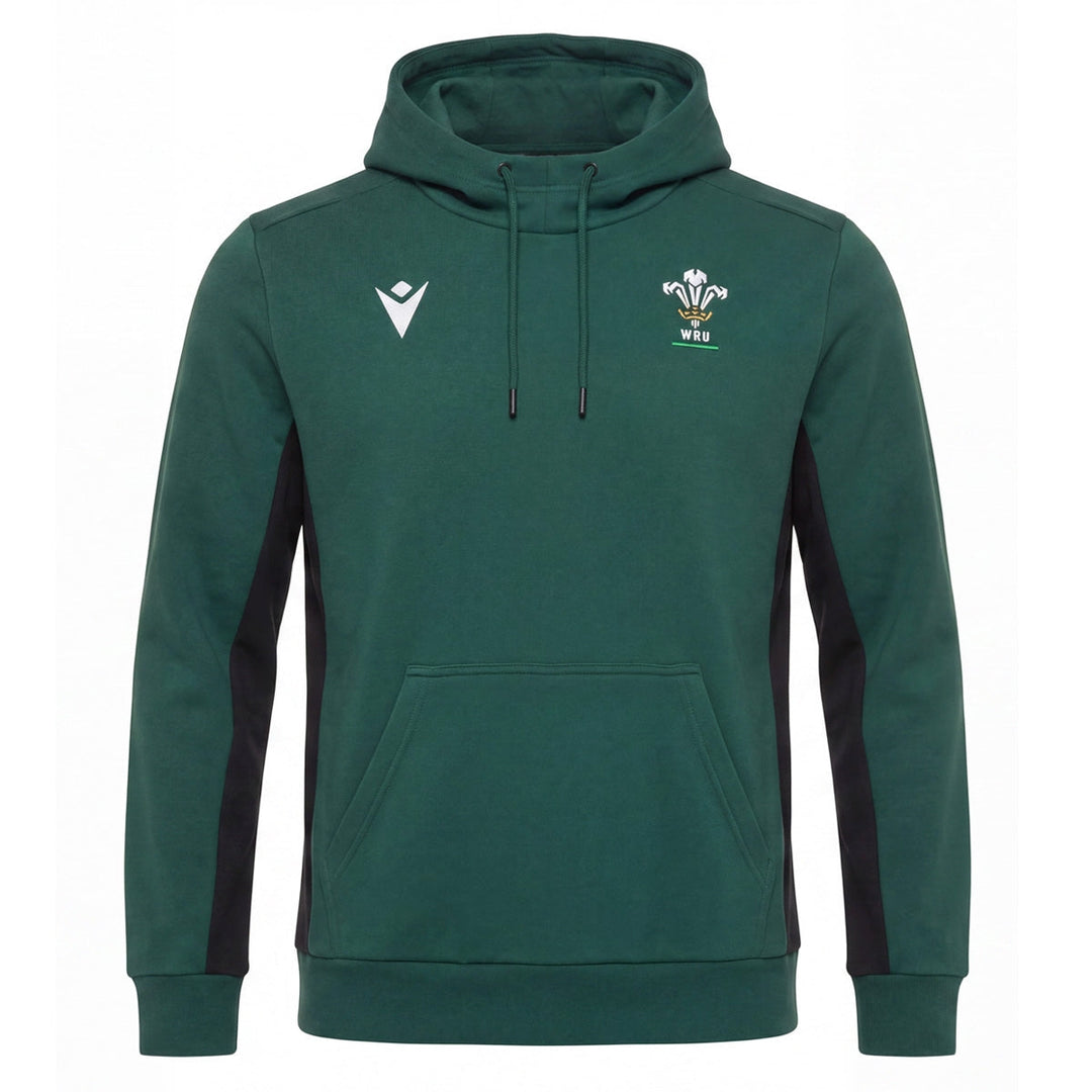 Macron Wales Rugby 2026/27 Travel Hoodie Groen Heren