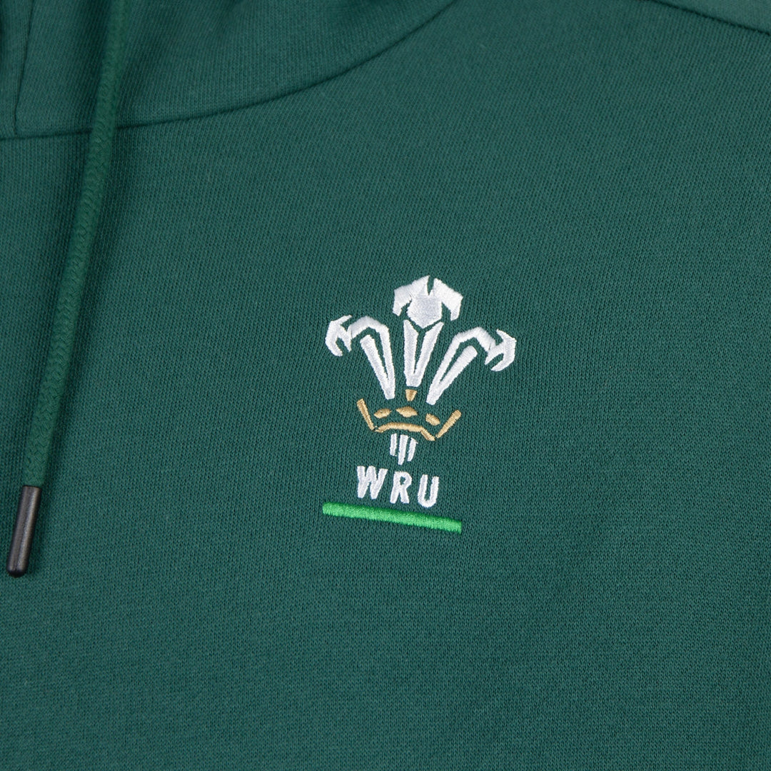 Macron Wales Rugby 2026/27 Travel Hoodie Groen Heren