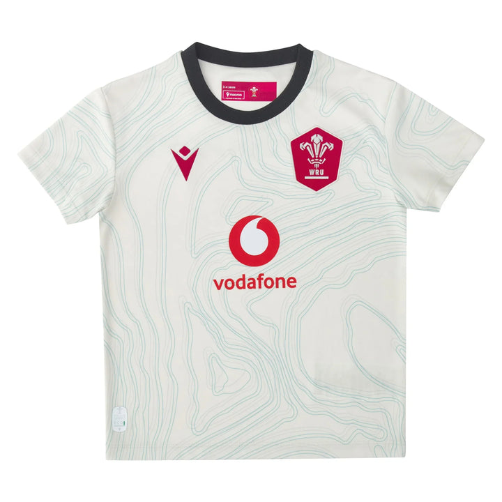 Maillot extérieur Macron Wales Rugby Replica 2025/26 pour enfant